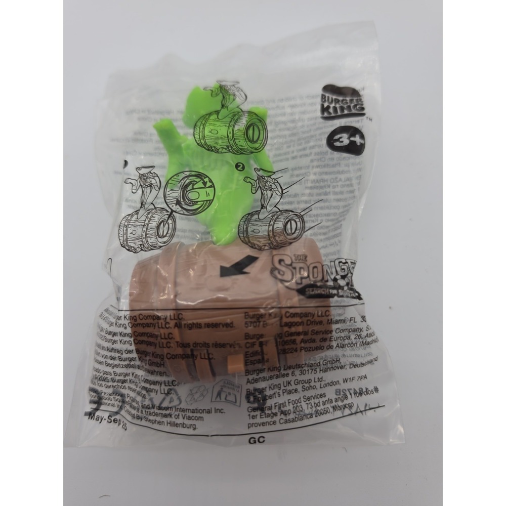 The Flying Dutchman SpongeBob SquarePants 2025 Burger King toy NEW sealed